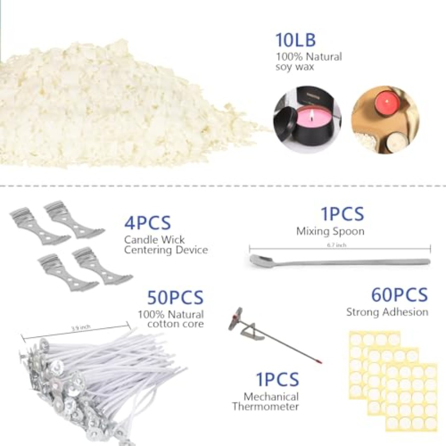 Candle Making Kit Supplies, So - огляд і ціна Soy Wax Flake