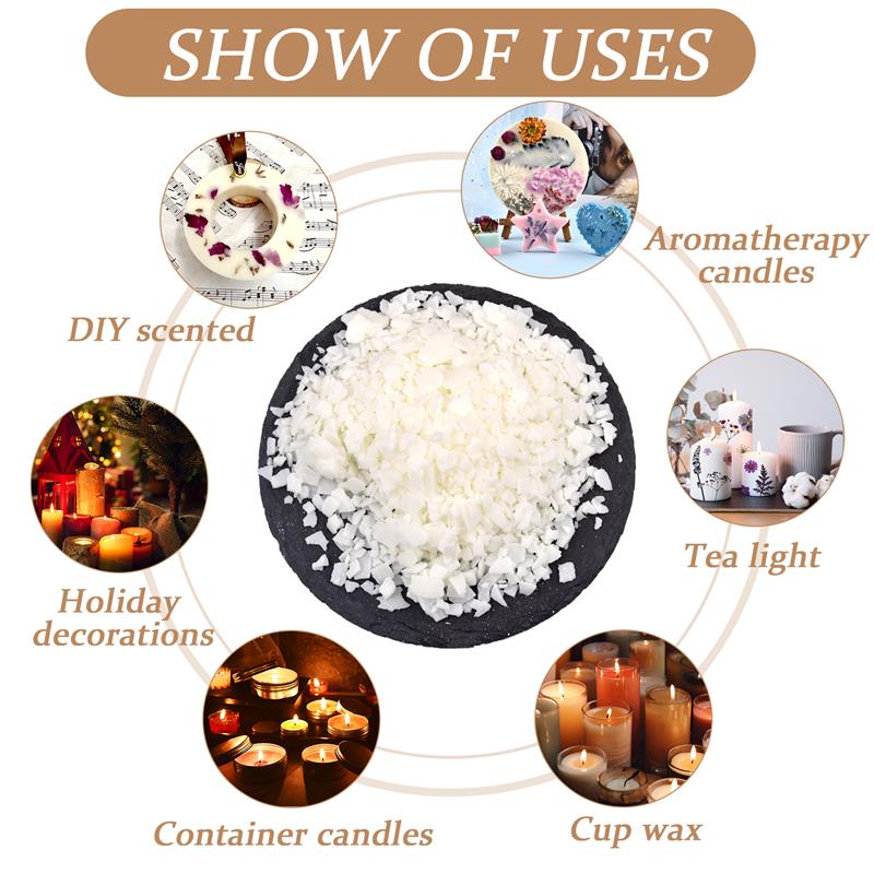 50-1000g Natural Pure Soy Wax  - огляд і ціна Soy Wax Flake